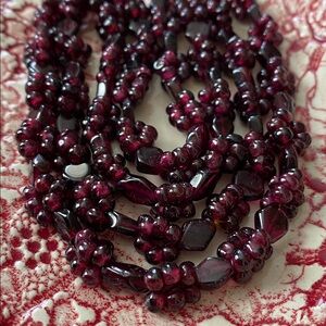 🌹Vintage🌹Garnet Cluster Necklace